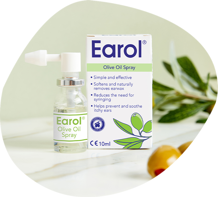 Earol olive oil spray bottle and packaging